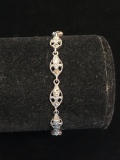 Sterling Silver & Marcasite 6.75