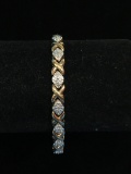 Multi Diamond Sterling Silver Tennis Bracelet - 7.5