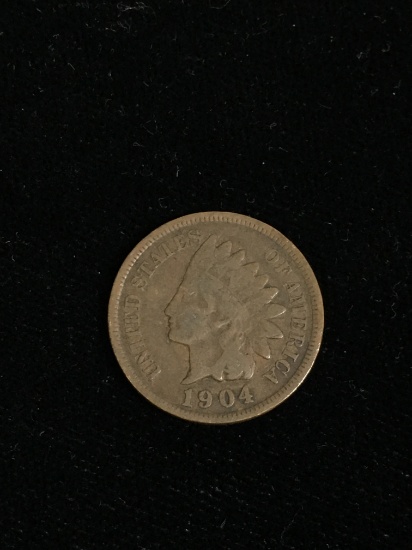 1904 United States Indian Head Penny Coin