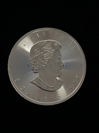 2017 Canada Maple Leaf 1 Ounce .9999 Extra Fine Silver $5 Dollar Bullion Coin