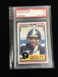 PSA Graded 1984 Topps USFL Vincent White Rookie Football Card