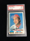PSA Graded 1982 Topps Johnny Bench Reds Baseball Card