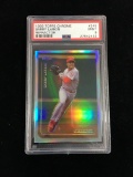 PSA Graded 1999 Topps Chrome Refractor Barry Larkin Reds Baseball Card - Mint 9