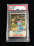 PSA Graded 1975 Hostess Rod Carew Twins Baseball Card - RARE