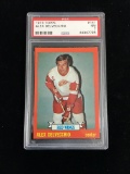 PSA Graded 1973-74 Topps Alex Delvecchio Red Wings Hockey Card - NM 7