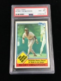 PSA Graded 1983 Topps Record Breaker Rickey Henderson Baseball Card