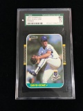 SGC Graded 1987 Donruss David Cone Royals Rookie Baseball Card -