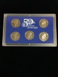 2004 United States Mint 50 State Quarters Proof Set - MI, FL, TX, IA, & WI