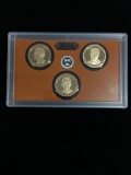 United States Mint Presidential $1 Coin Proof Set - Three $1 Coins