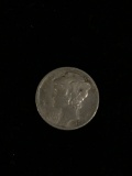 1938-D United States Mercury Dime - 90% Silver Coin