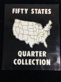 Complete 50 States Denver Mint Quarter Collection & Book - AU/EF - $12.50 Face