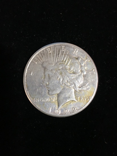 1922-S United States Silver Peace Dollar - 90% Silver Coin