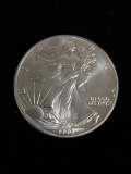 1 Troy Ounce .999 Fine Silver 1990 United States American Silver Eagle Bullion Coin
