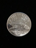 1 Troy Ounce .999 Fine Silver The Spirit of Columbia Space Shuttle Silver Bullion Coin