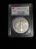 First Strike 2013 United States 1 Ounce .999 Fine Silver American Eagle Bullion Coin - PCGS MS69