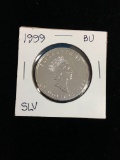 1999 Canada $5 .999 Fine Silver 1 Ounce Maple Leaf Bullion Coin - BU Grade