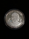 1 Troy Ounce .999 Fine Silver Steve Largent Seattle Seahawks Silver Bullion Round Coin