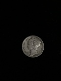 1942 United States Mercury Silver Dime - 90% Silver Coin