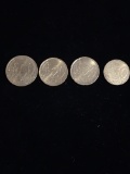 4 Count Lot Mixed Cent Euro Coins - 1 Euro Face Value
