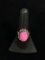 Pink Druzy Quartz Sterling Silver Ring - Size 8.5