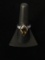 Sterling Silver & Golden Gemstone Ring - Size 7.75