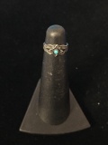 Bell Trading Company Sterling Silver & Turquoise Ring - Size 1.5
