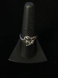 Designer NF Diamond & Mystic Topaz Sterling Silver Ring - Size 8.75