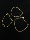 3 Chain Sterling Silver Bracelets