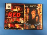 2 Movie Lot: BRUCE WILLIS: Red & The Fifth Element DVD
