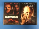 2 Movie Lot: ANTHONY HOPKINS: Bad Company & Hearts In Atlantis DVD