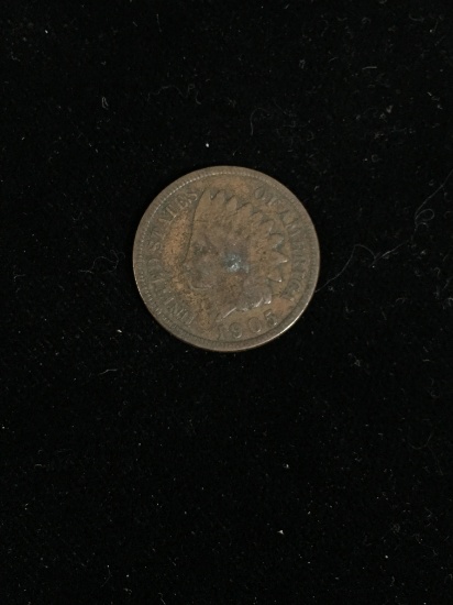1905 United States Indian Head Penny Cent Coin