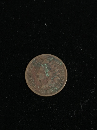 1907 United States Indian Head Penny Cent Coin
