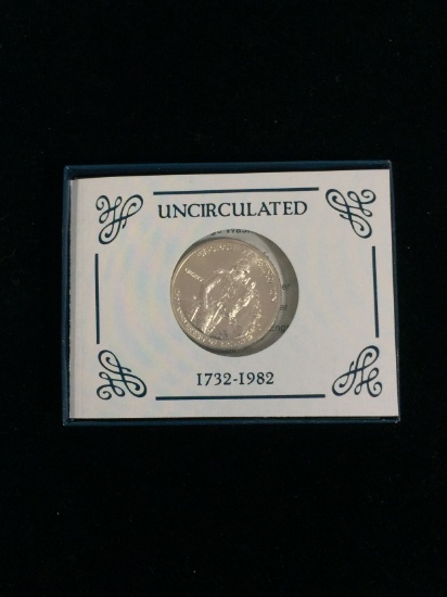 1982 UNC George Washington Commemorative US Half Dollar - 90% Silver Coin