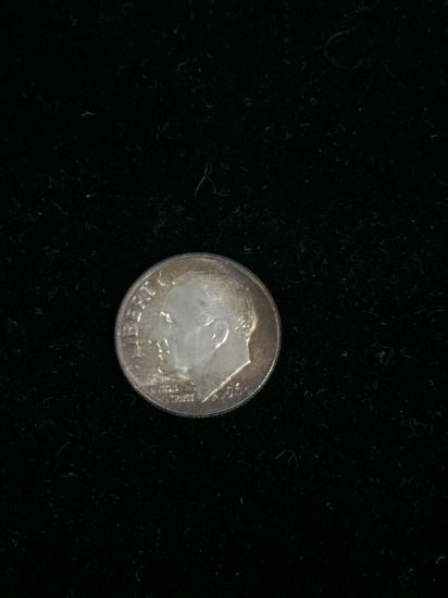 1964-D United States Roosevelt Dime - 90% Silver Coin BU Grade