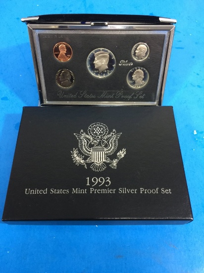 1993 United States Mint Premier Silver Proof Set - RARE