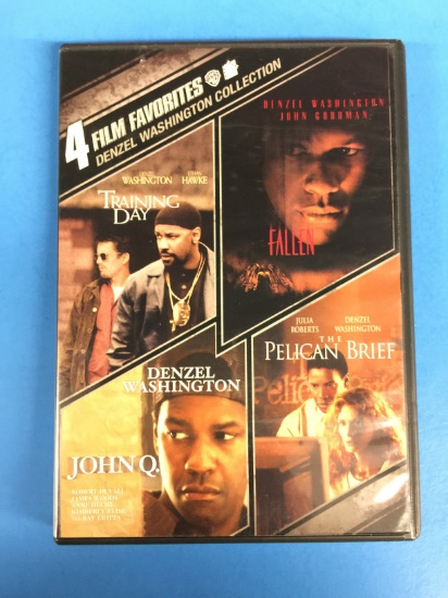 4 Film Favorites - Denzel Washington - Training Day, Fallen, John Q., Pelican Brief DVD