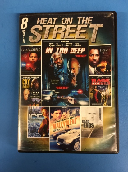 8 Movies - Heat on the Street - In Too Deep, License to Kill & More! DVD