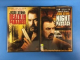 2 Movie Lot: TOM SELLECK: Jesse Stone: Death In Paradise & Night Passage DVD