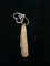 Gold Tone Folding Keychain Size Pocket Knife