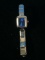 Lavello Silver Tone With Blue Face Women's Watch with Band with Blue Stones
