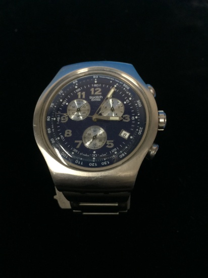 Large Swiss Swatch Irony 4 Jewels Watch