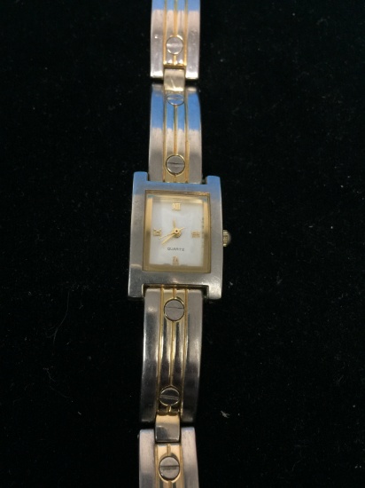Art Deco Style Quartz Gold and Silver Tone Women's Watch