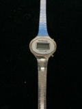 Women's Silver Tone Armitron Digital Watch with Silver Tone Band