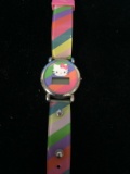 Hello Kitty Multi Color Digital Watch with Multi Color Band