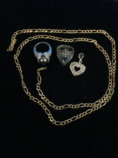 33 Grams of Sterling Silver Jewelry for Repair