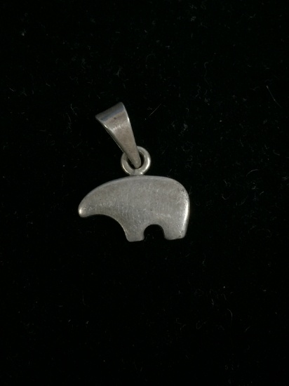 Old Pawn Sterling Silver Bear Pendant