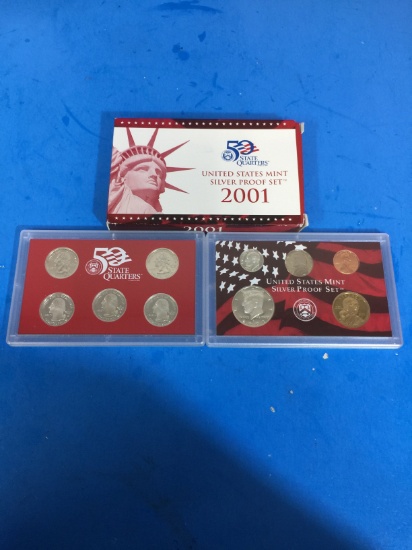 2001 United States Mint Silver Proof Set - RARE
