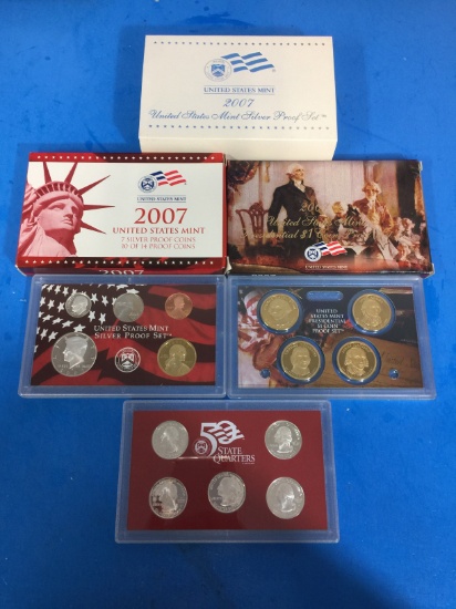 2007 United States Mint Silver Proof Set - RARE