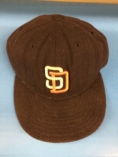 New Era 5950 San Diego Padres Fitted Baseball Hat Cap - Size 7-1/8