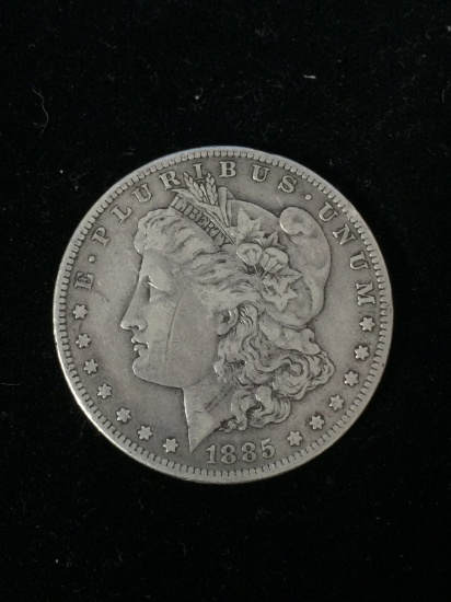 1885-S United States Morgan Silver Dollar - 90% Silver Coin